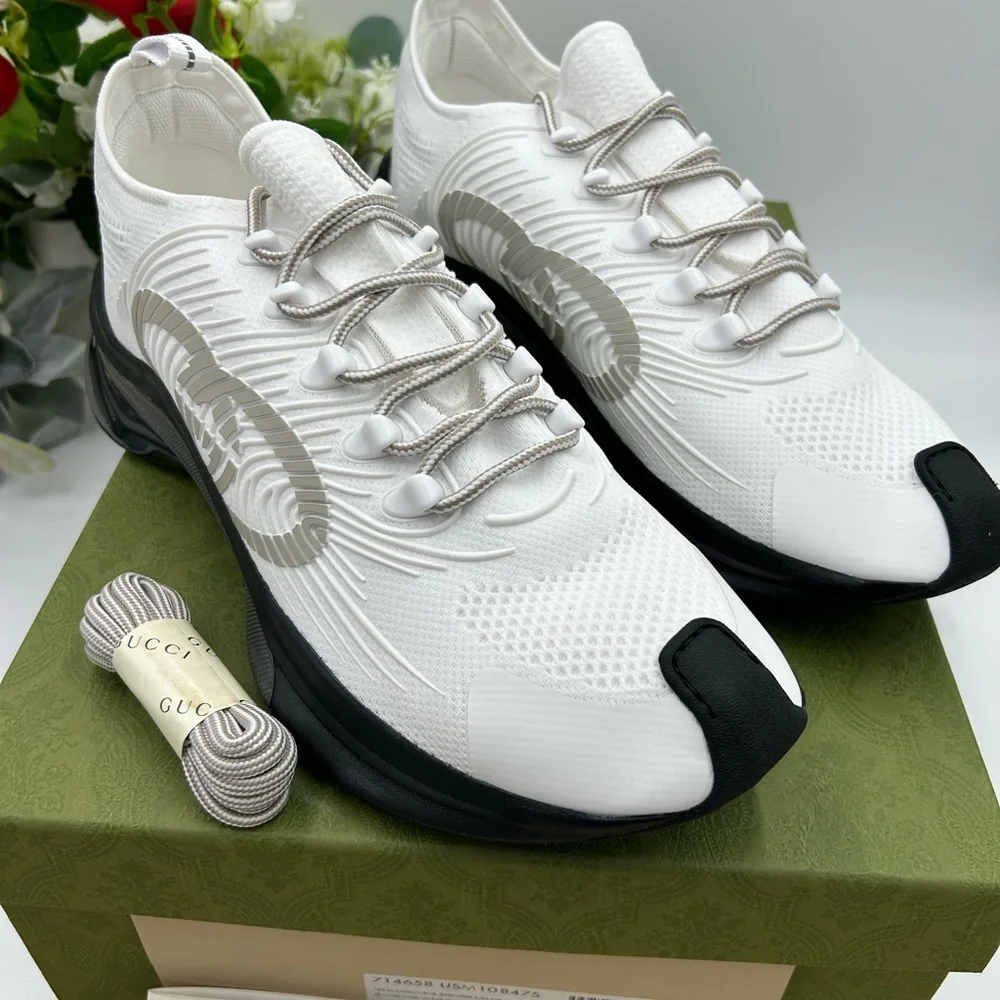 Men's Gucci interlocking G run trainer size 12.5 made in Italy - Picture 3 of 12